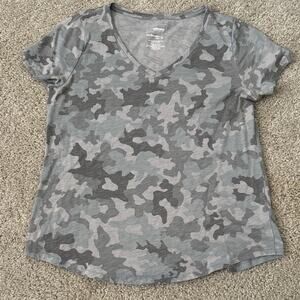 Sonoma Gray Camouflage V-Neck Tee